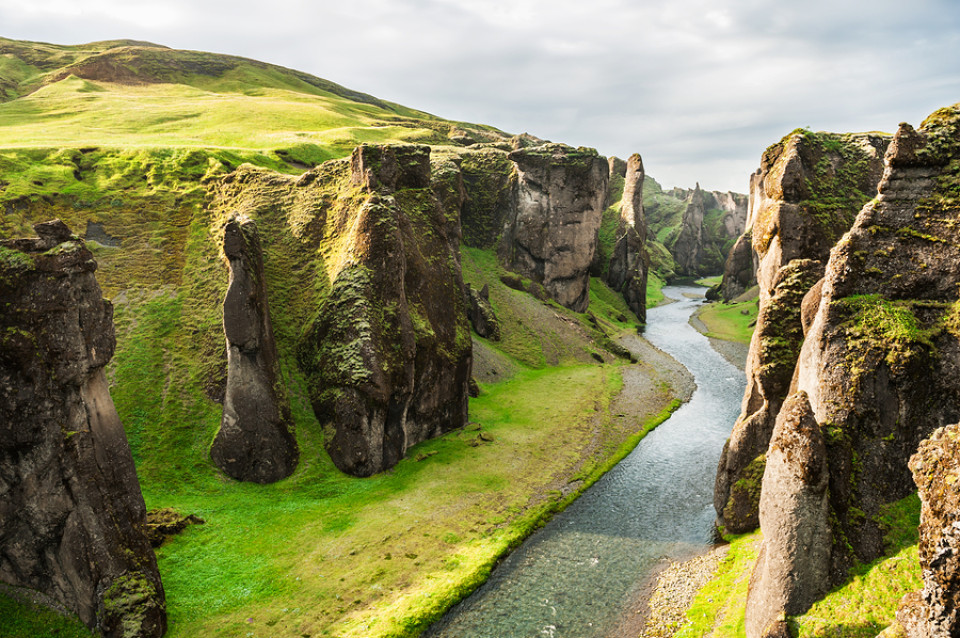 Island-Kurzreise: Fjaðrárgljúfur